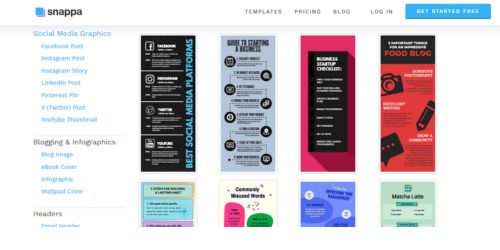 Infographics Tools: snappa