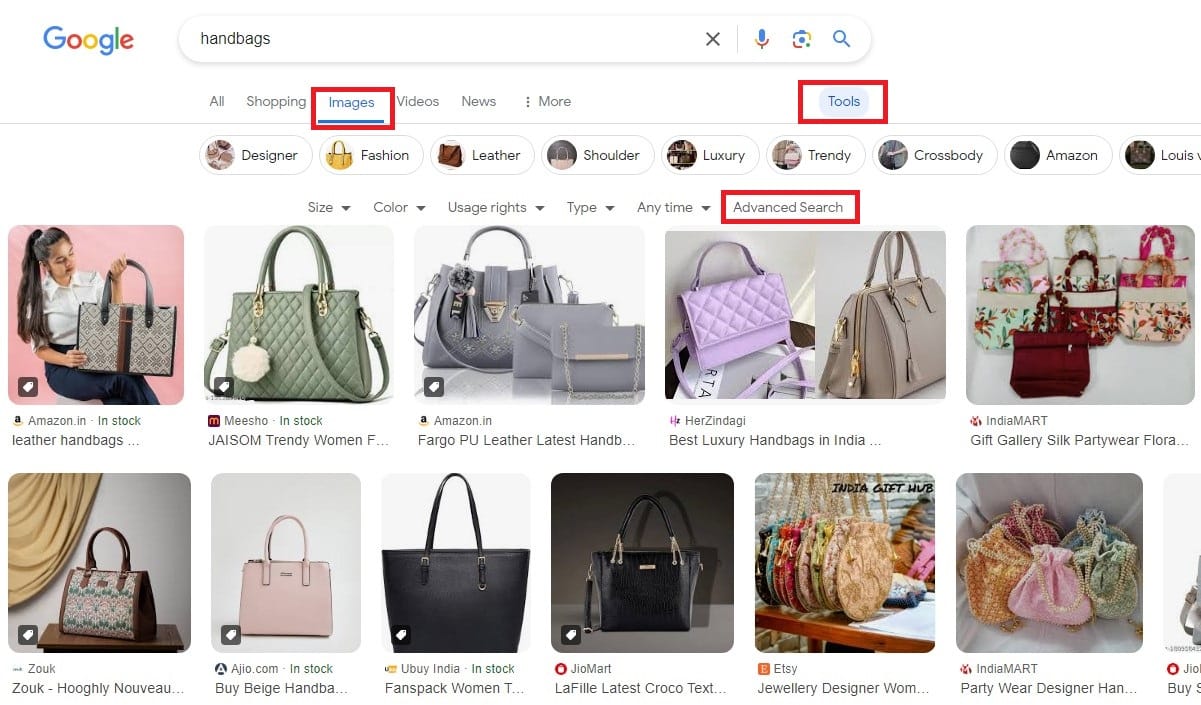 Google Advanced Image Search