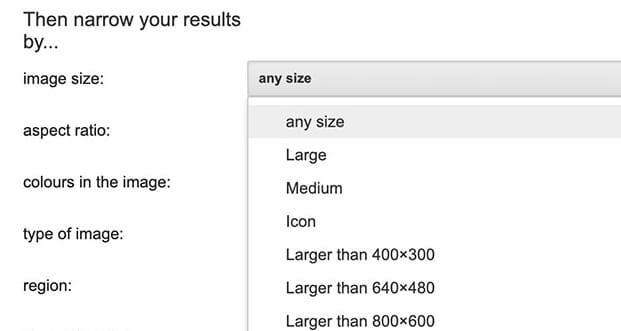 Google Advanced Image Search