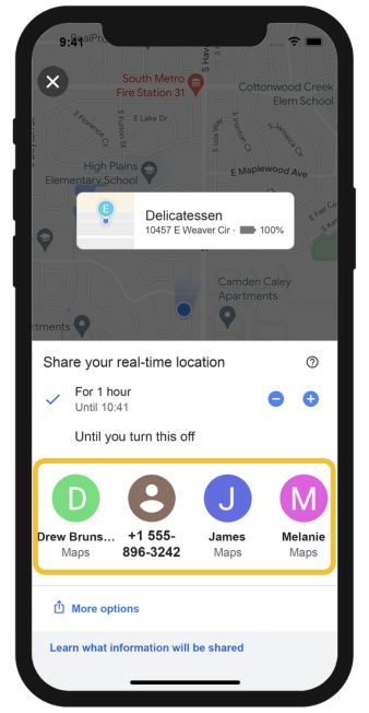 Share Location