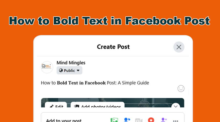 How to Bold Text in Facebook Post