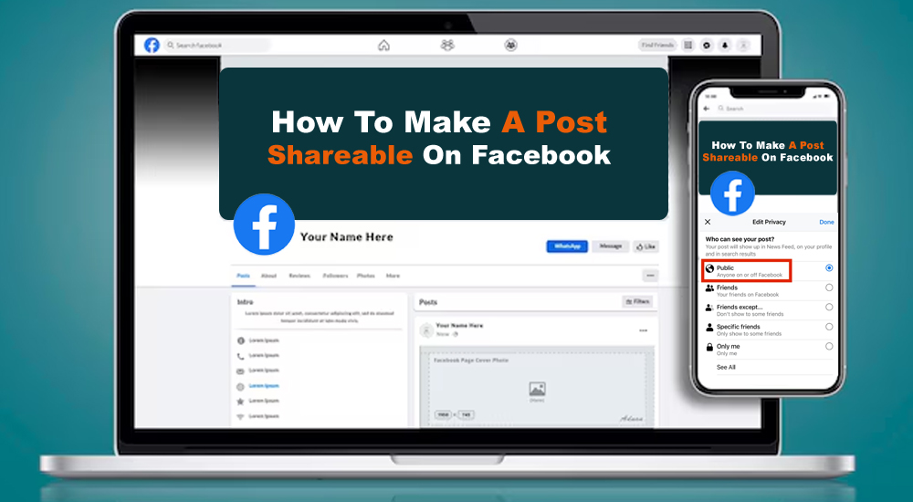 how to make a post shareable on facebook