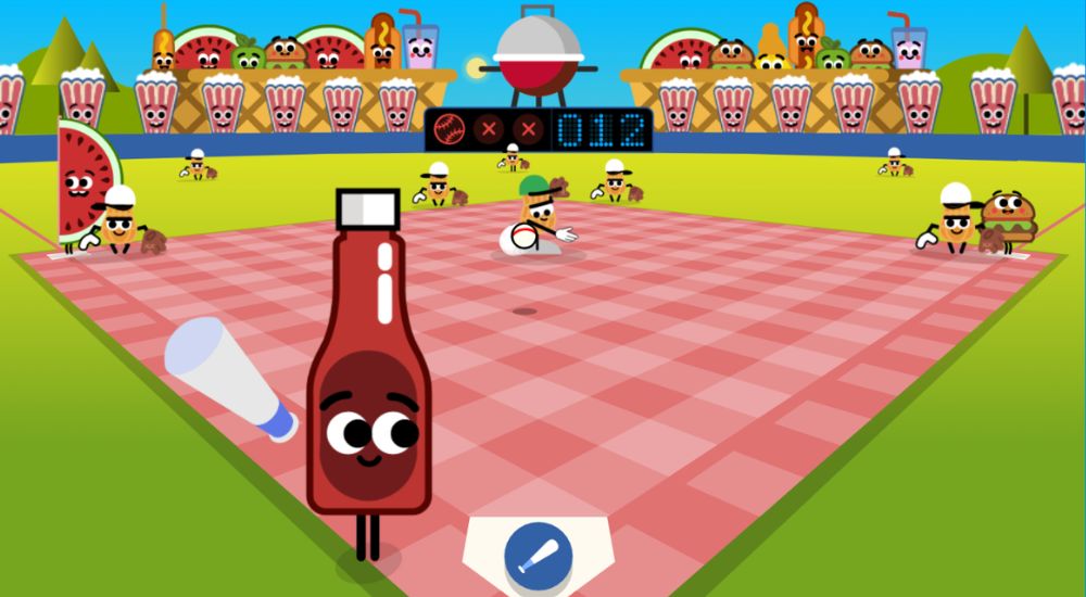 baseball Google Doodle