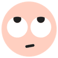 tiktok emoji facewithrollingeyes