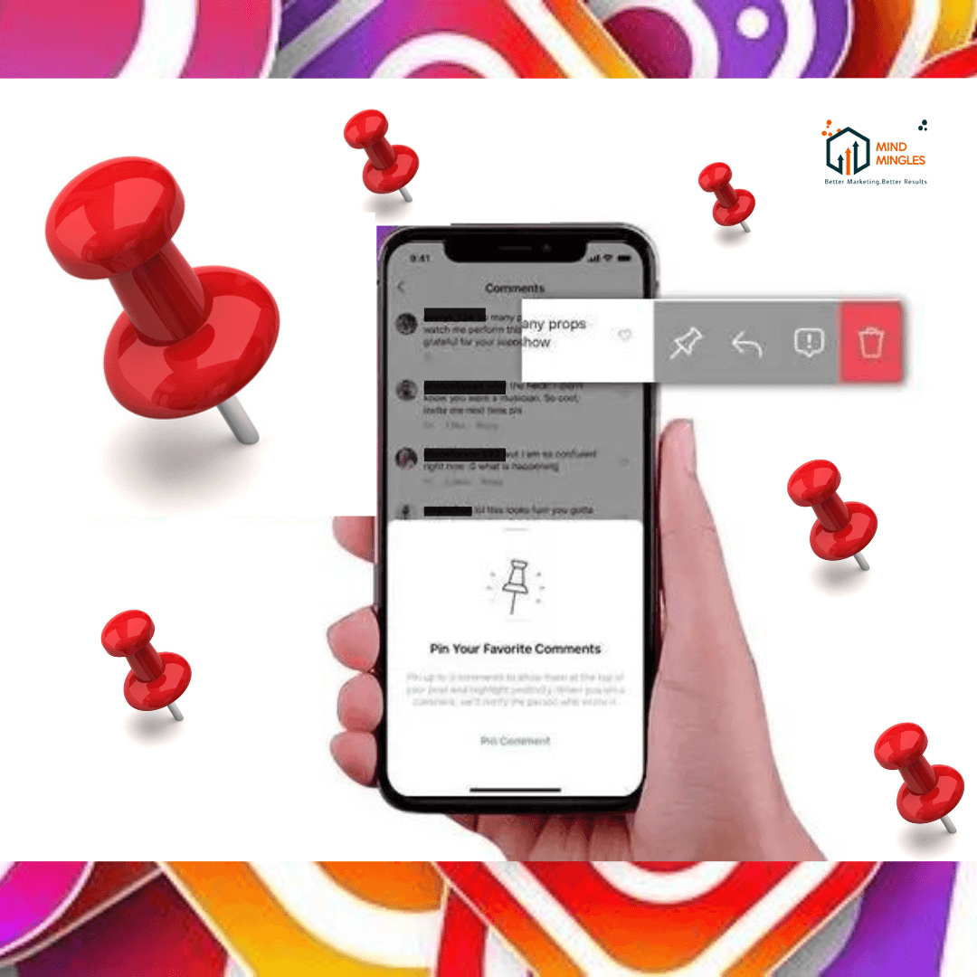 how to pin comment on instagram
