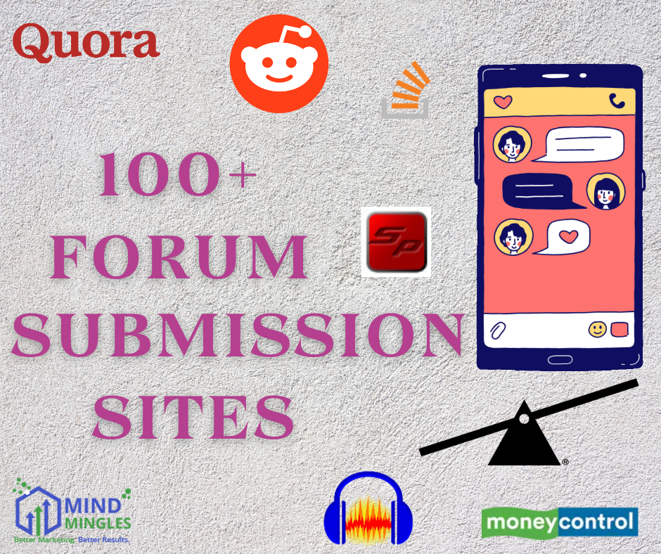 100+ Forum Submission Sites List 2024 | Mind Mingles