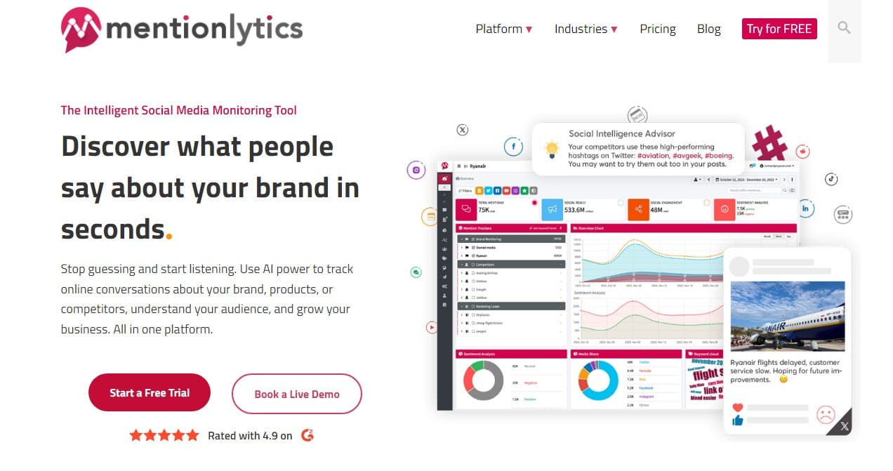 List Of Search Engines: Mentionltics