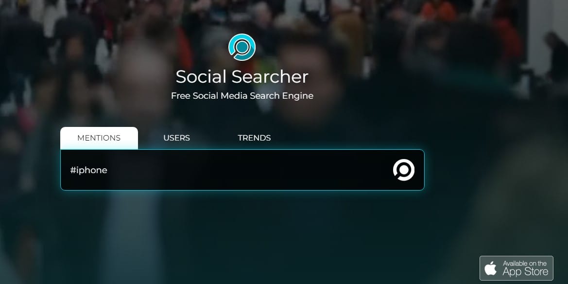 Search Engines Apart From Google: Social Searcher