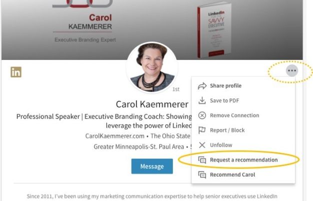 Find the “More” Button