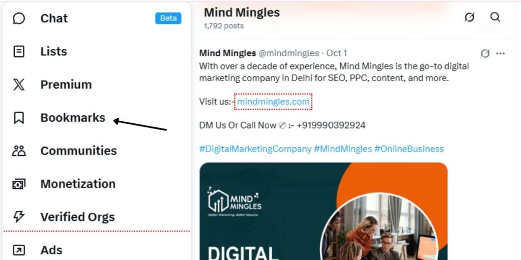 Can people see your bookmarks on X