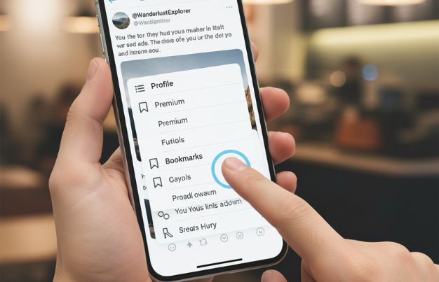 Check the left-hand side panel and click on the bookmark sign (🔖) to view your saved post from the saved folder