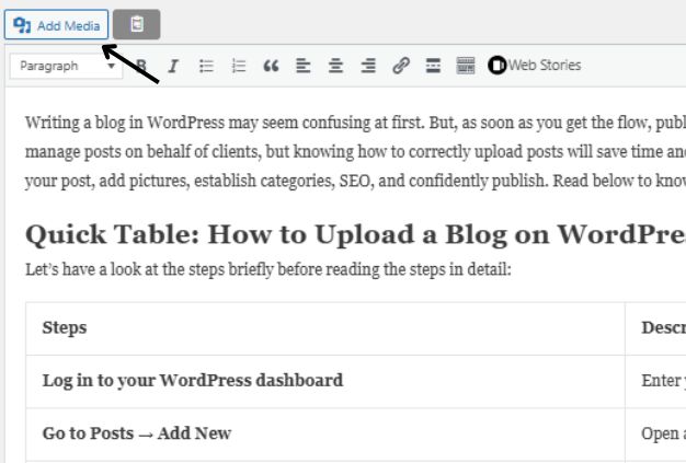Add Images, Media, or Visual Elements