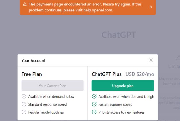You are going to be redirected to the billing page